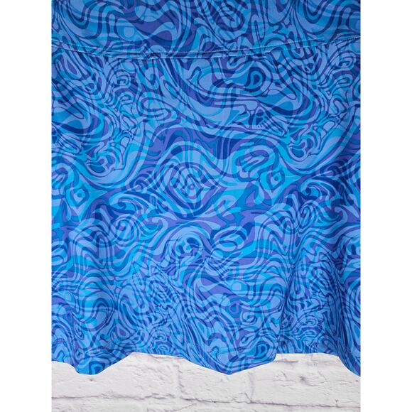 Nike Golf Women's Skort Skirt‎ Size Large (12) Blue Yellow Piping - Picture 2 of 8